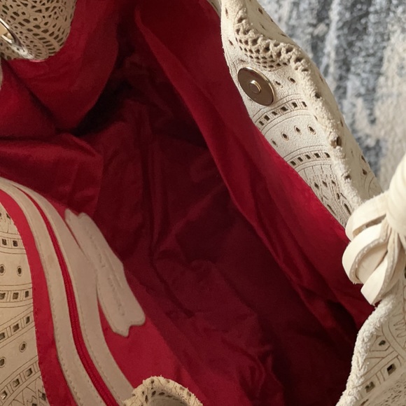 CESARE PACIOTTI ๐ฏ authentic RARE suede leather bag! Paid 4500$ luxury designer. - Picture 8 of 8